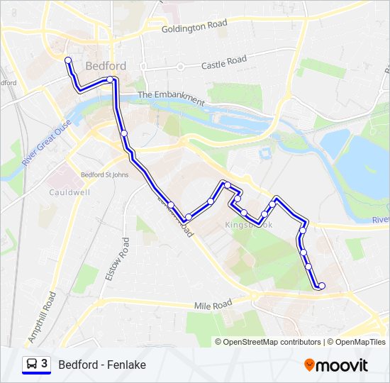 3 Bus Line Map