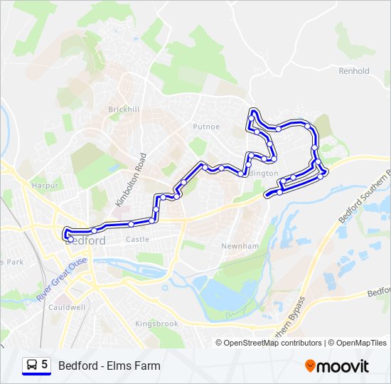 5 bus Line Map