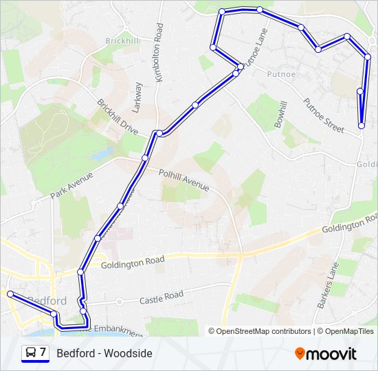 7 bus Line Map