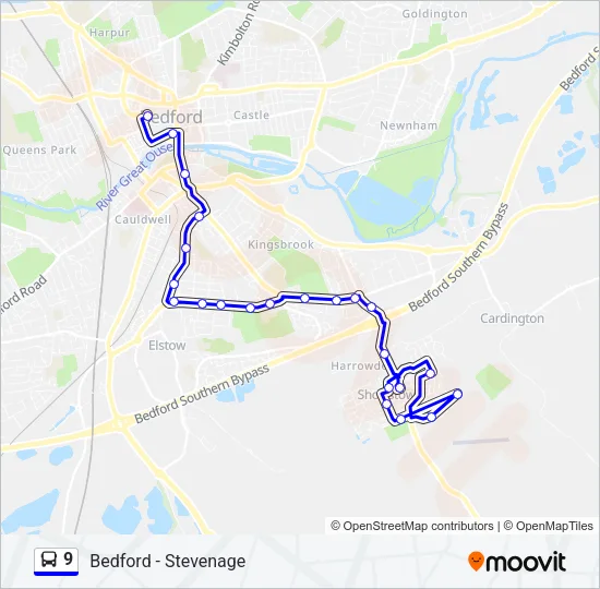 9 Bus Line Map