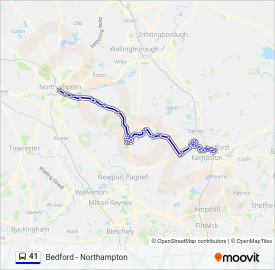 41 Bus Line Map