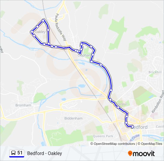 51 Bus Line Map