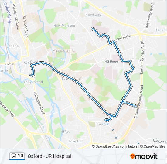 10 Bus Line Map