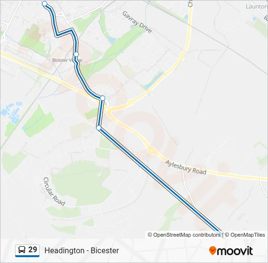 29 Route: Schedules, Stops & Maps - Ambrosden (Updated)