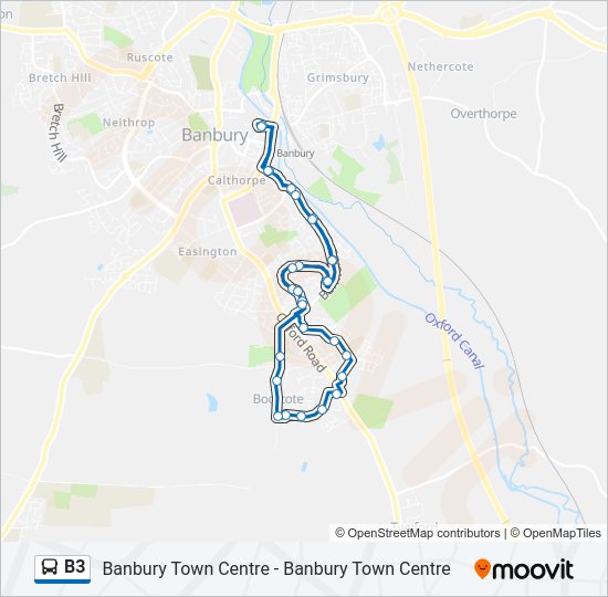 B3 Bus Line Map