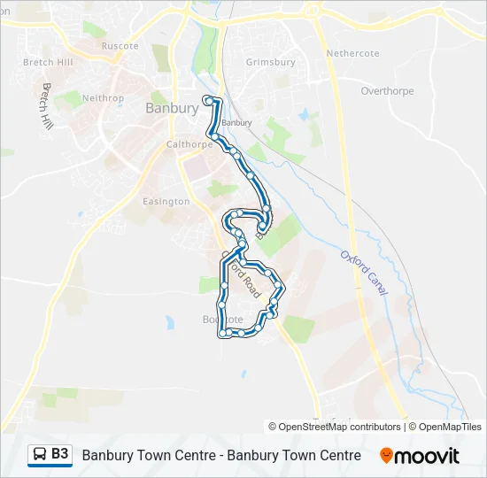 B3 Bus Line Map
