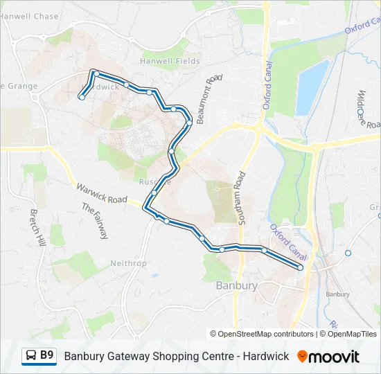 B9 Bus Line Map