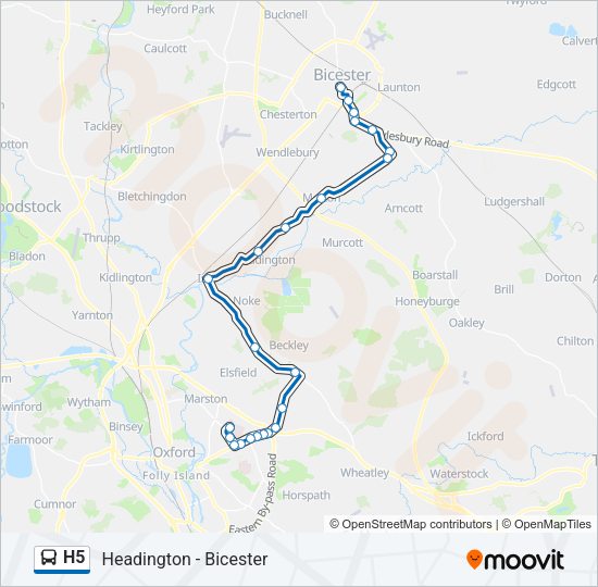 H5 Bus Line Map