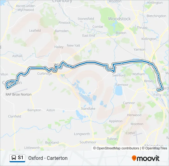 S1 Bus Line Map