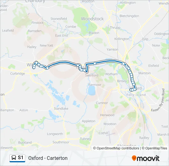 S1 Bus Line Map