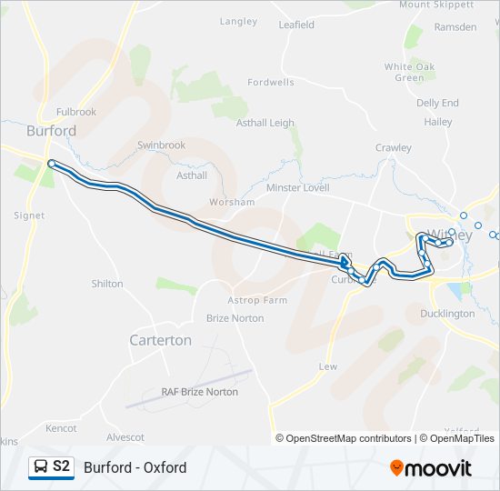 S2 Bus Line Map