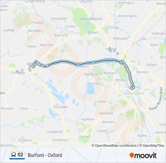 S2 Bus Line Map