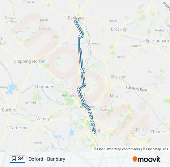 S4 Bus Line Map