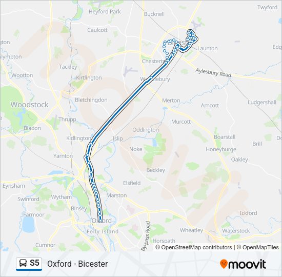 S5 Bus Line Map