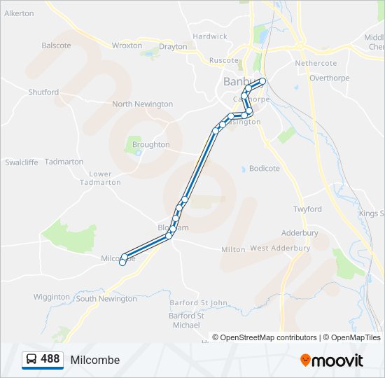 488 Bus Line Map