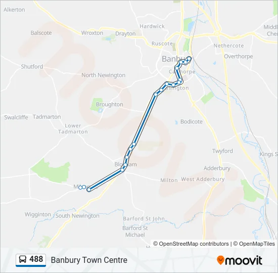 488 Bus Line Map