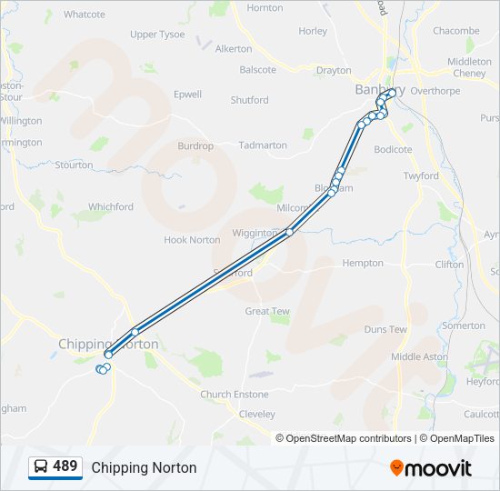 489 Bus Line Map