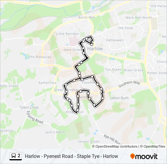 2 bus Line Map