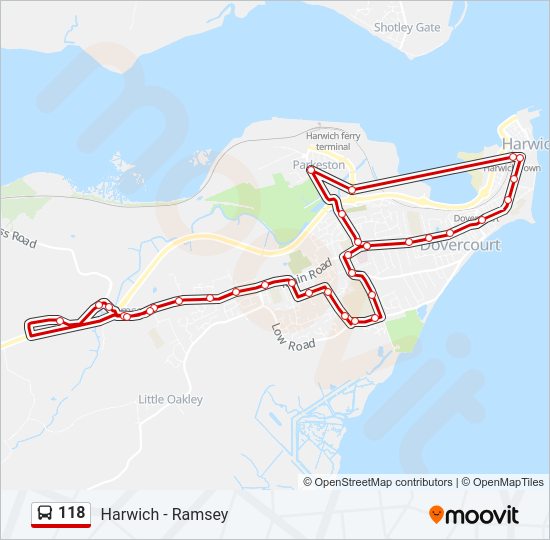 118 Bus Line Map