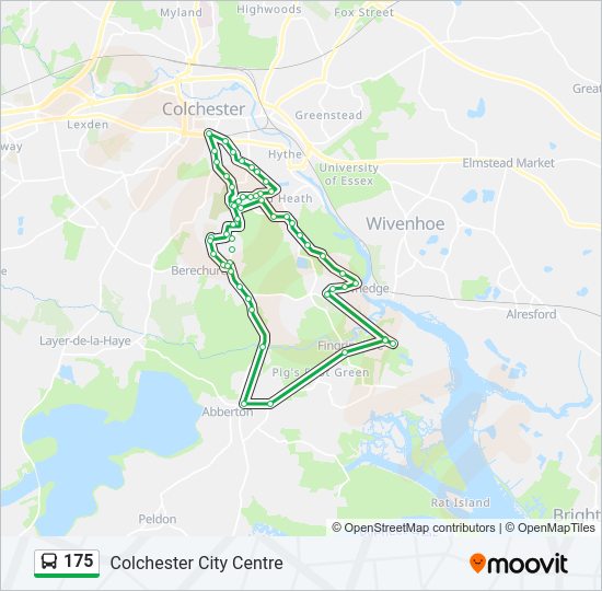 175 Bus Line Map