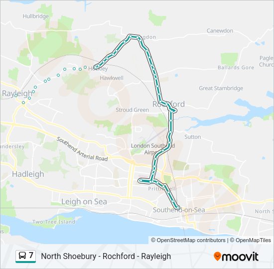 7 Bus Line Map