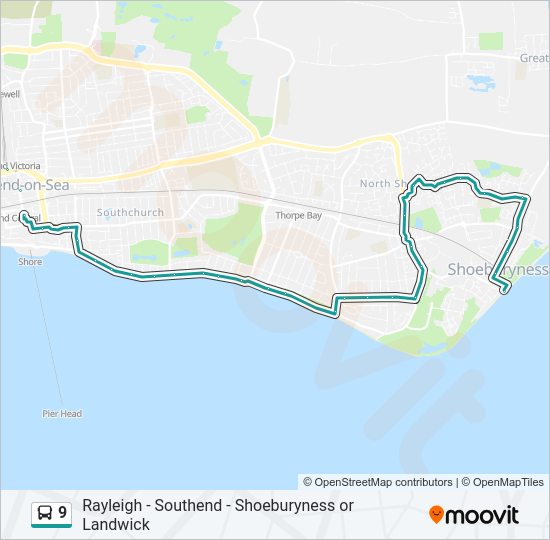 9 Bus Line Map