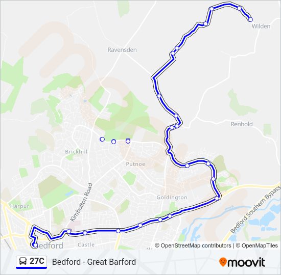 27C Bus Line Map