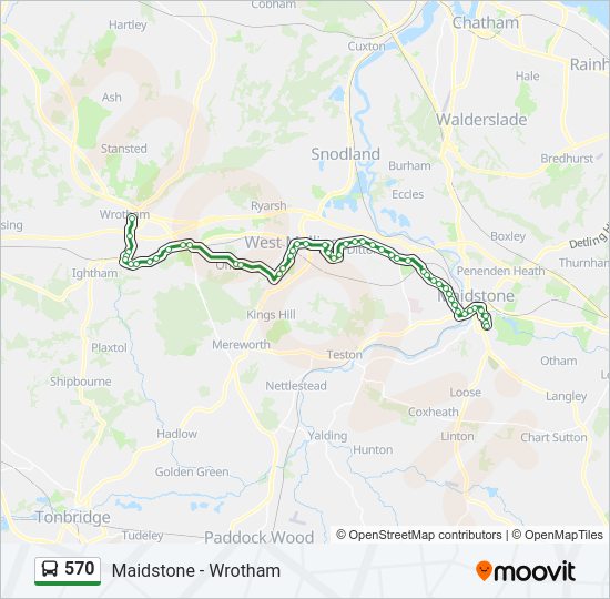 570 Bus Line Map