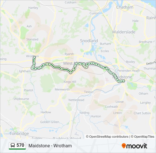 570 Bus Line Map