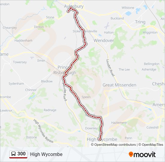 300 Bus Line Map