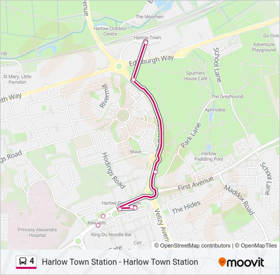 4 Bus Line Map