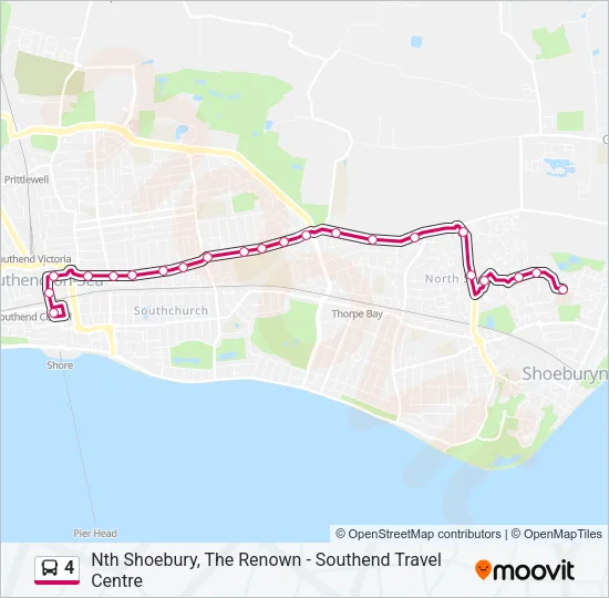 4 Bus Line Map