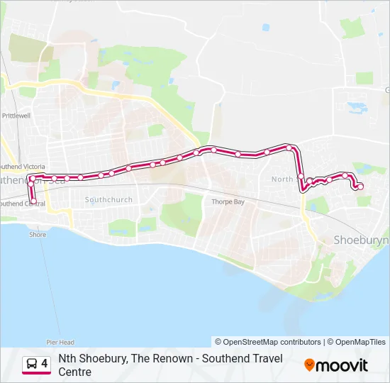 4 Bus Line Map