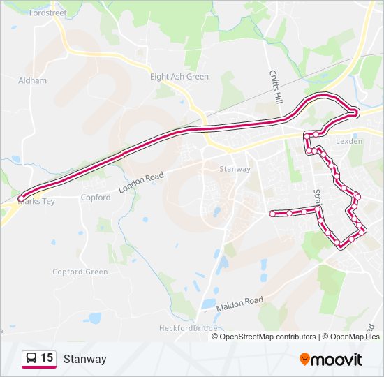 15 bus Line Map