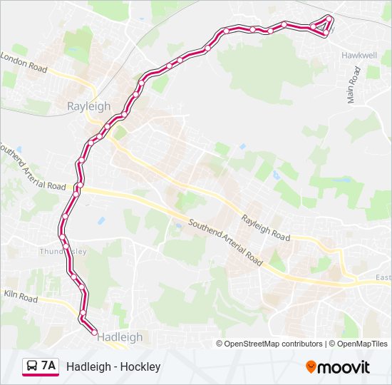7A Bus Line Map