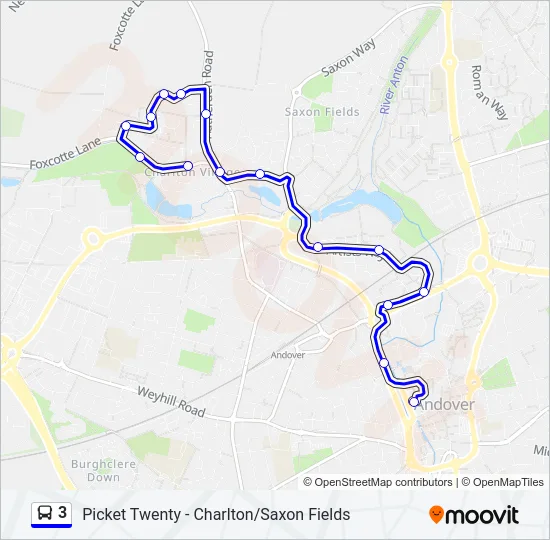 3 Bus Line Map