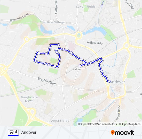 4 Bus Line Map