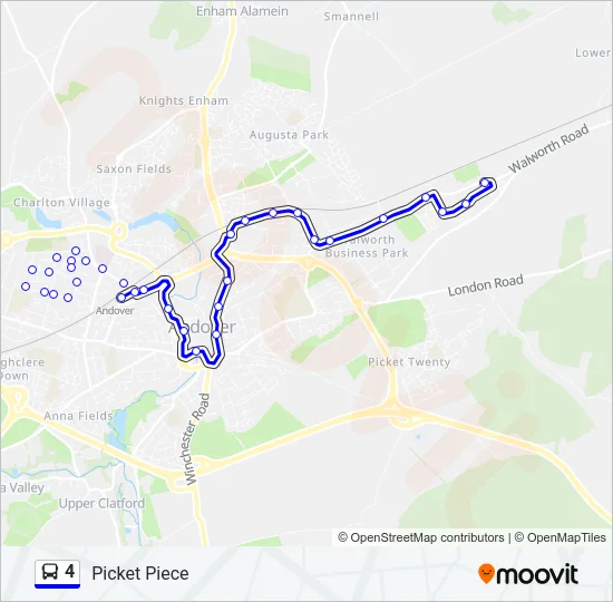4 Bus Line Map