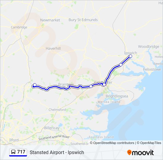 717 Bus Line Map