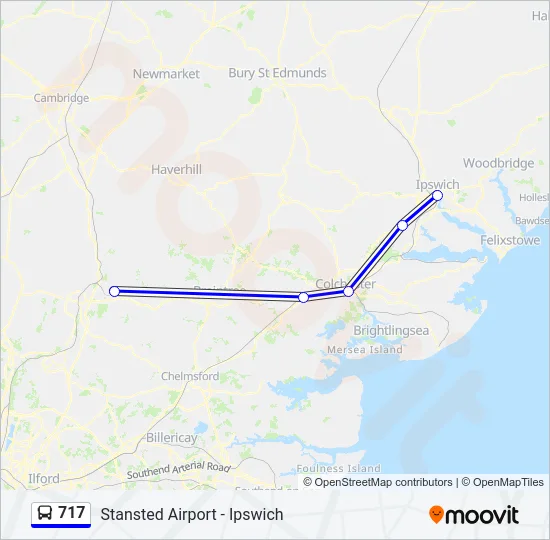 717 Bus Line Map