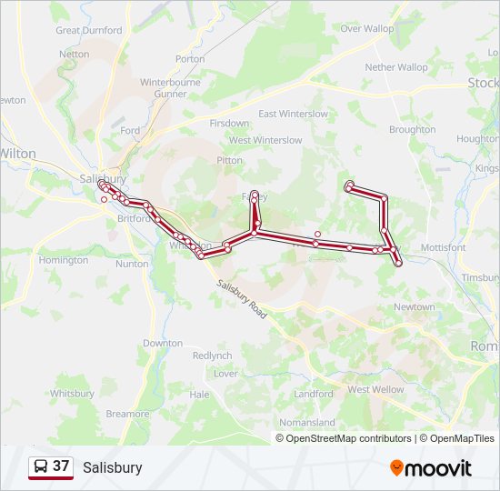 37 Bus Line Map
