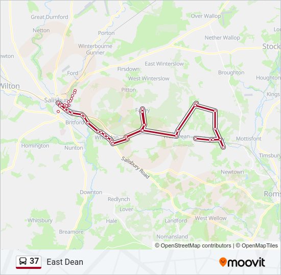 37 Bus Line Map