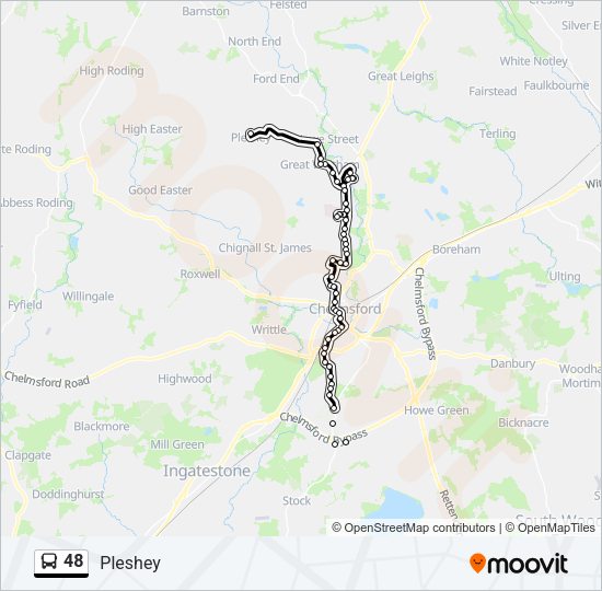 48 Bus Line Map