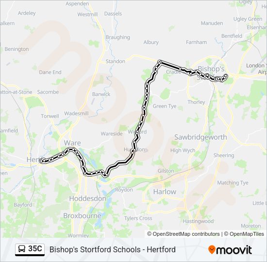 35C Bus Line Map