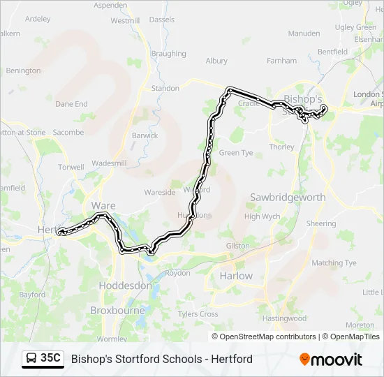 35C Bus Line Map
