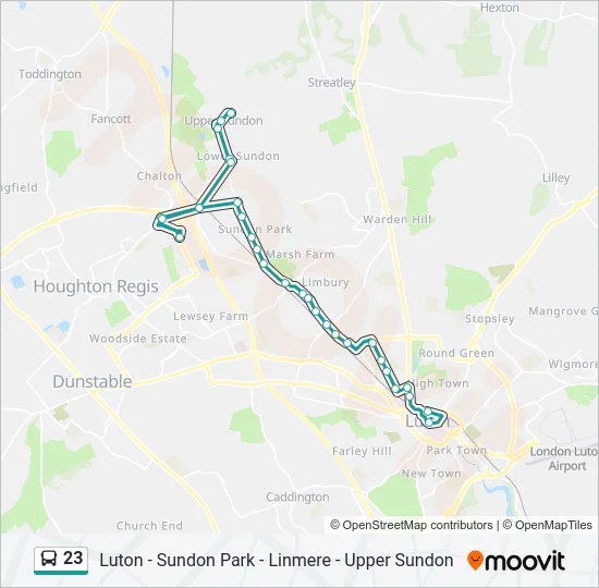 23 Bus Line Map