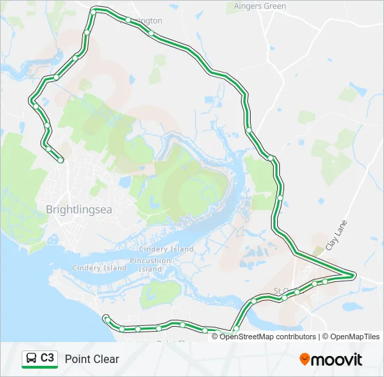 C3 Bus Line Map