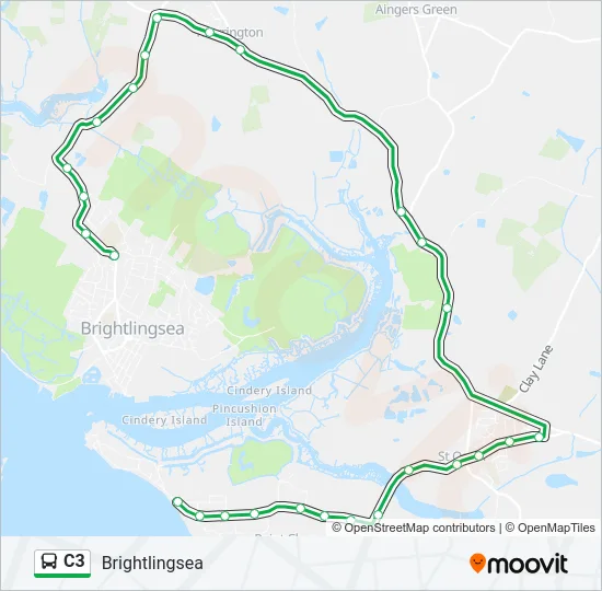 C3 Bus Line Map