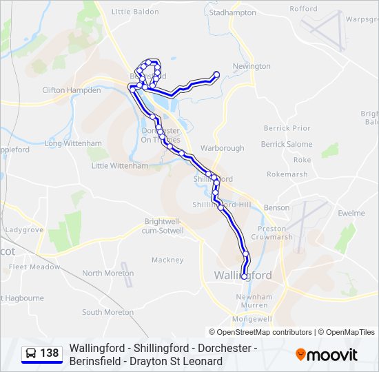 138 Bus Line Map