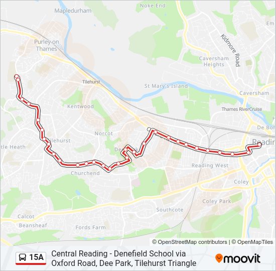 15A Bus Line Map